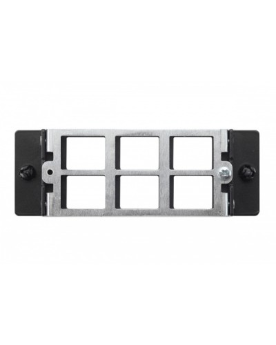 Планка Q-SLOT 6 × Keystone UTP/FTP Eurolan (27M-00-00-06BL) в Домодедово Патч панель Pintop.ru