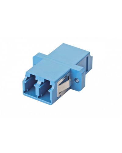 Оптический адаптер OS2, дуплекс LC, с фланцами, синий Eurolan (36A-S2-2L-02BU) в Домодедово Проходные адаптеры и розетки оптические Pintop.ru
