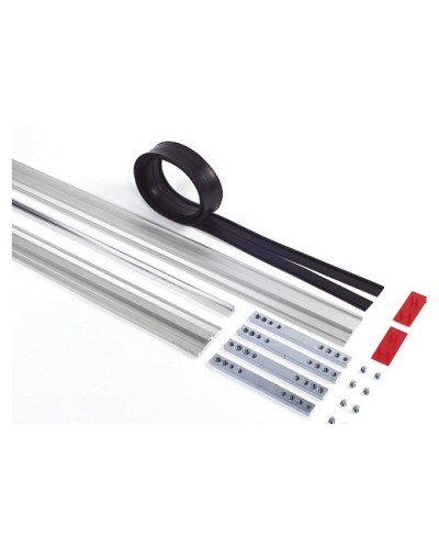 Пара торцевых заглушек для декорирования зажимных профилей на цельностеклянных полотнах Faac 105405 в Домодедово Запчасти для шлагбаумов и автоматики Pintop.ru