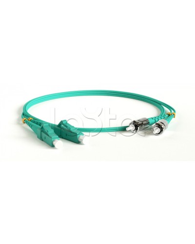 Патч-корд волоконно-оптический Hyperline FC-D2-503-LC/PR-ST/PR-H-2M-LSZH-AQ в Домодедово Патч-корды оптические Pintop.ru