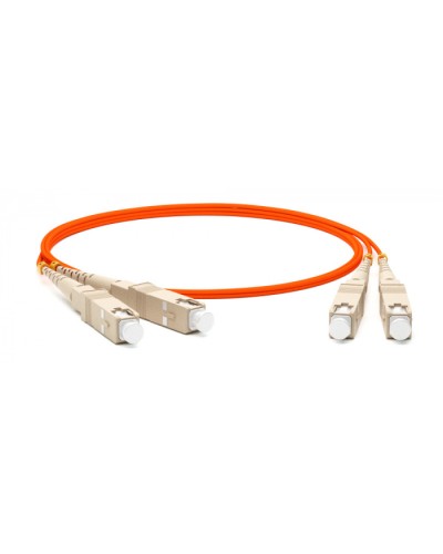 Патч-корд волоконно-оптический Hyperline FC-D2-50-FC/PR-SC/PR-H-120M-LSZH-OR в Домодедово Патч-корды оптические Pintop.ru