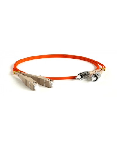 Патч-корд волоконно-оптический Hyperline FC-D2-50-FC/PR-ST/PR-H-5M-LSZH-OR в Домодедово Патч-корды оптические Pintop.ru