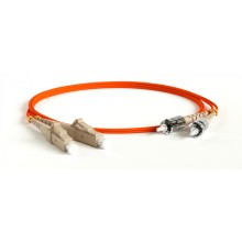 Патч-корд волоконно-оптический Hyperline FC-D2-50-SC/PR-ST/PR-H-15M-LSZH-OR