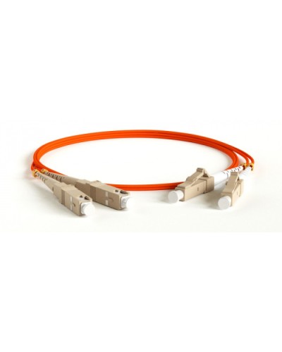 Патч-корд волоконно-оптический Hyperline FC-D2-62-LC/PR-LC/PR-H-50M-LSZH-OR в Домодедово Патч-корды оптические Pintop.ru