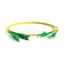 Патч-корд волоконно-оптический одномодовый SM 9/125 (OS2), LC/APC-SC/APC, duplex, LSZH, 1 м Hyperline FC-D2-9-LC/AR-SC/AR-H-1M-LSZH-YL