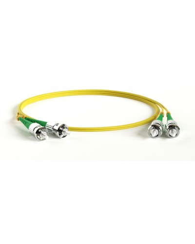 Патч-корд волоконно-оптический Hyperline FC-D2-9-ST/AR-ST/AR-H-2M-LSZH-YL в Домодедово Патч-корды оптические Pintop.ru