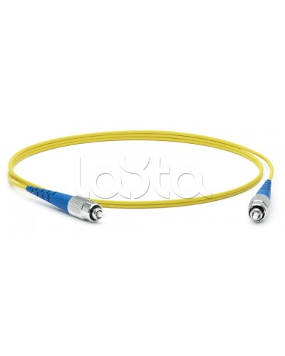 Патч-корд волоконно-оптический SM 9/125 (OS2), FC/UPC-FC/UPC, simplex, LSZH, 10 м Hyperline FC-S2-9-FC/UR-FC/UR-H-10M-LSZH-YL в Домодедово Патч-корды оптические Pintop.ru