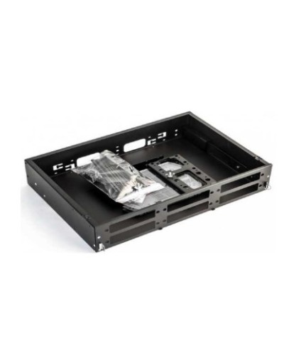 Бокс оптический универсальный 19 Hyperline FO-19V-2U-6xSLT-W130H30-48UN-BK в Домодедово Коммутационные изделия Pintop.ru