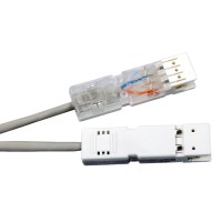 Патч-корд 110 тип-110 тип, 2 пары, Cat.5, LSZH, 2 м серый Hyperline PC-110-110-2P-C5-2M-LSZH-GY