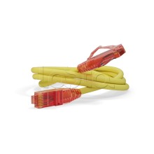 Патч-корд RJ45-RJ45, 4 пары, UTP, кат.5е, LSZH (0,5м) Hyperline PC-LPM-UTP-RJ45-RJ45-C5e-0.5M-LSZH-YL