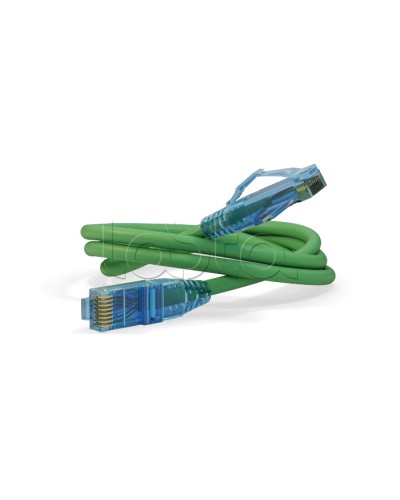 Патч-корд U/UTP Hyperline PC-LPM-UTP-RJ45-RJ45-C6-5M-LSZH-GN в Домодедово Патчкорды (медные) Pintop.ru