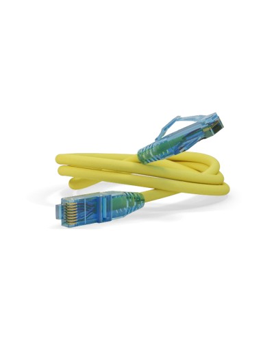 Патч-корд U/UTP Hyperline PC-LPM-UTP-RJ45-RJ45-C6-5M-LSZH-YL в Домодедово Патчкорды (медные) Pintop.ru