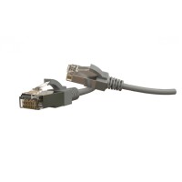 Патч-корд S/FTP Hyperline (PC-LPT-SFTP-RJ45-RJ45-C6-1.5M-LSZH-GY)