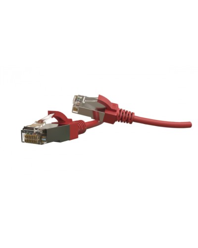 Патч-корд S/FTP Hyperline (PC-LPT-SFTP-RJ45-RJ45-C6-1.5M-LSZH-RD) в Домодедово Патчкорды (медные) Pintop.ru