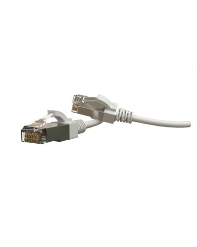 Патч-корд S/FTP Hyperline (PC-LPT-SFTP-RJ45-RJ45-C6-2M-LSZH-WH) в Домодедово Патчкорды (медные) Pintop.ru