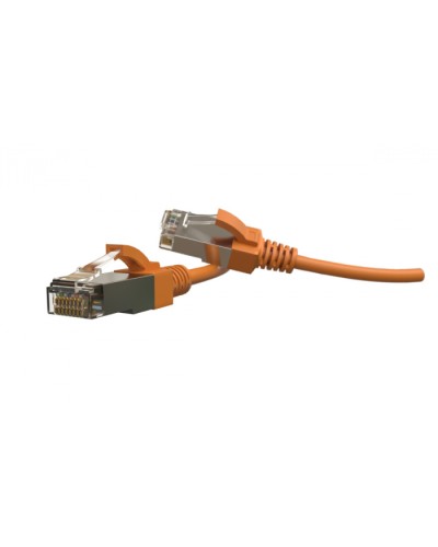 Патч-корд S/FTP Hyperline (PC-LPT-SFTP-RJ45-RJ45-C6-5M-LSZH-OR) в Домодедово Патчкорды (медные) Pintop.ru