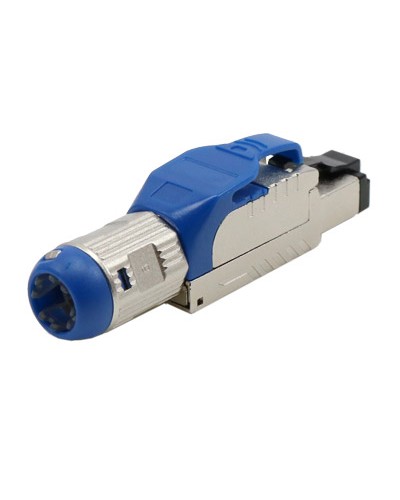 Разъем полевой оконцовки RJ-45 8P8C Hyperline PLUE-8P8C-S-C8-SH-BL в Домодедово Коннекторы и разъемы Pintop.ru