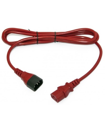 Кабель питания монитор-компьютер Hyperline PWC-IEC13-IEC14-0.5-RD в Домодедово Патч-корды и пигтейлы Pintop.ru