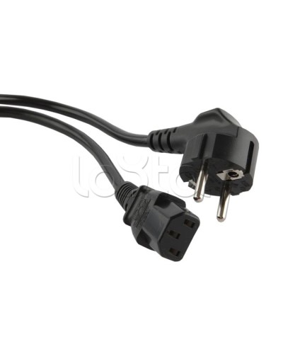 Кабель питания 5.0 м Hyperline PWC-IEC13-SHM-5.0-BK в Домодедово Патч-корды и пигтейлы Pintop.ru