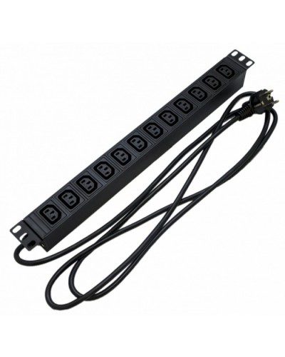 Блок розеток Hyperline SHE19-12IEC-2.5EU в Домодедово Блоки розеток Pintop.ru