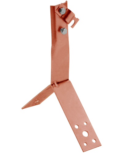 Держатель проводника круглого 6-10мм винтовой для конька h=80мм медь IEK (ZDP80-50-4-16-80) в Домодедово Крепеж Pintop.ru