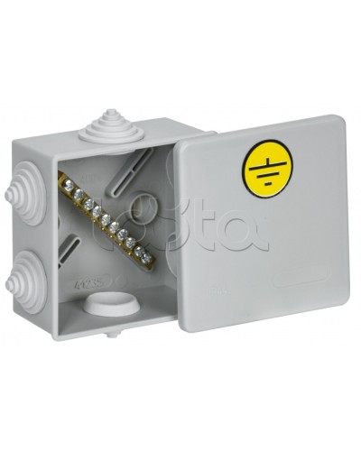 Коробка КУП КМ41360 85х85х40мм IP44 6 вв. (7035) IEK (UKO21-085-085-040-K41-44U) в Домодедово Распределительные коробки Pintop.ru