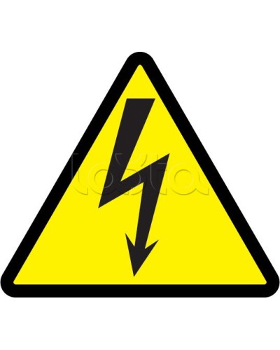 Самоклеящаяся этикетка: 85x85x85, символ Молния IEK (YPC30-MOLNI-3-096) в Домодедово Дополнительное оборудование для ОПС Pintop.ru