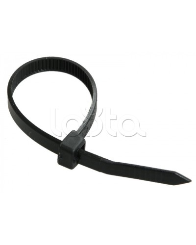 Стяжка 350x7,6 мм нейлоновая, черная IEK (UHH32-D076-350-100) в Домодедово Стяжки-хомуты Pintop.ru