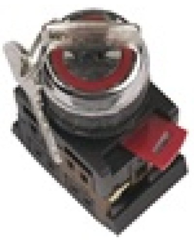 Переключатель AKS-22 с ключом на 2 фиксир.положения I-O 1з+1р черный IEK BSW10-AKS-2-K02 в Домодедово Аксессуары для стоек и шкафов Pintop.ru