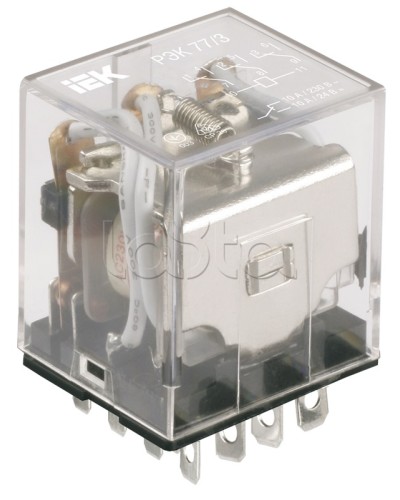 Реле промежуточное РЭК77/3 IEK RRP10-3-10-012D в Домодедово Аксессуары для кабель-канала Pintop.ru