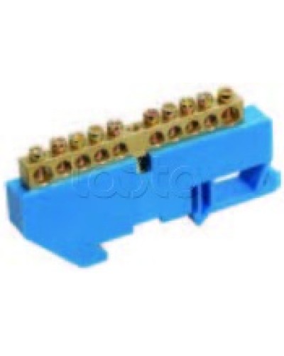 Шина нулевая в комбинированном DIN-изоляторе типа «Стойка» ШНИ-8x12-16-КС-С IEK YNN10-812-16DP-K07 в Домодедово Клеммные колодки Pintop.ru