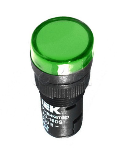 Лампа AD16DS(LED)матрица d16мм зеленый 24В AC/DCIEK (BLS10-ADDS-024-K06-16) в Домодедово Источники света(Лампы) Pintop.ru