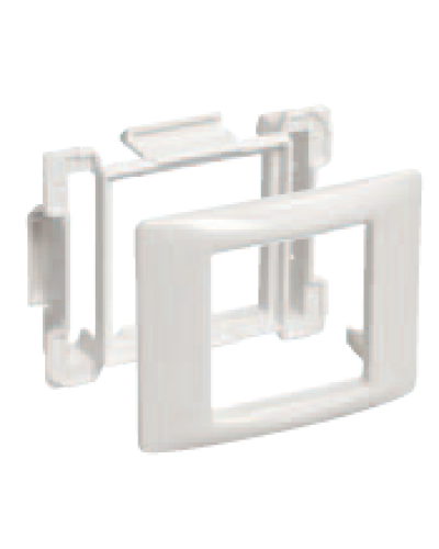 Рамка и суппорт универсальные на 2 модуля белые IEK CKK-40D-RU2-K01 в Домодедово Аксессуары для кабель-канала Pintop.ru