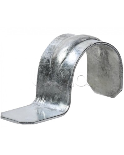 ELASTA Скоба метал. однолап. для монт. пистол. d=25-26мм IEK (ET-MP40D-SO-025-01-100) в Домодедово Держатели, клипсы, скобы Pintop.ru