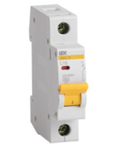 Выключатель автоматический 1P 1.6A (тип B) IEK ВА47-29 1P 10A (MVA20-1-010-B) в Домодедово Автоматические выключатели Pintop.ru