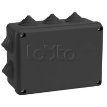 Коробка расп. КМ41242 150х110х70мм IP55 10 вв. черная IEK (UKO11-150-110-070-K02-55)