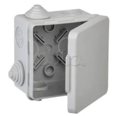 Коробка расп. КМ 80х80х50мм о/к IP54 4 вв. (7035) GENERICA IEK (UKO31-080-080-050-K03-54G)