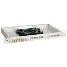 ITK 1U кросс укомплектованный: LC (duplex) 16шт;(OM4) (FOBX24-1U-16LCUD04)
