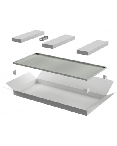 ITK LINEA N Дверь металлическая 600мм шкафа 24U сер. (LN35-24U6X-DM) в Домодедово Аксессуары для стоек и шкафов Pintop.ru