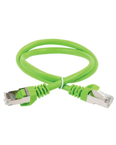 ITK Коммутационный шнур кат. 6A S/FTP LSZH 1м зеленый (PC02-C6ASL-1M) в Домодедово Патч-корды и пигтейлы Pintop.ru