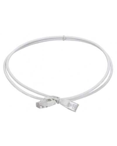 ITK Коммутационный шнур кат.5E UTP LSZH 2м slim язычок бел. (PC08-C5EUL-2M-SL-WT) в Домодедово Патч-корды и пигтейлы Pintop.ru