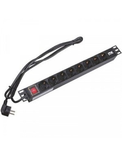 Блок розеток на 8 розеток 19 ITK PH22-9D1 в Домодедово Блоки розеток Pintop.ru