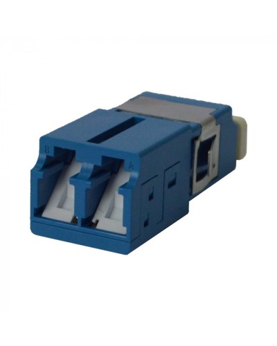 Адаптер оптический LC OM3, со шторкой, корпус SC, дуплексный LANMASTER (LAN-2LCS/SH-AM-OM3) в Домодедово Коннекторы ВО Pintop.ru