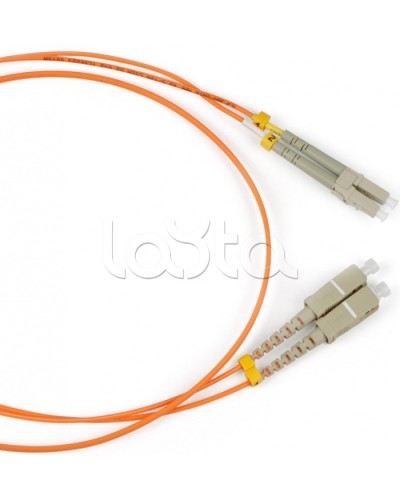 Патч-корд оптический LANMASTER LAN-LC-SC/OM2-1.5 в Домодедово Патч-корды и пигтейлы Pintop.ru