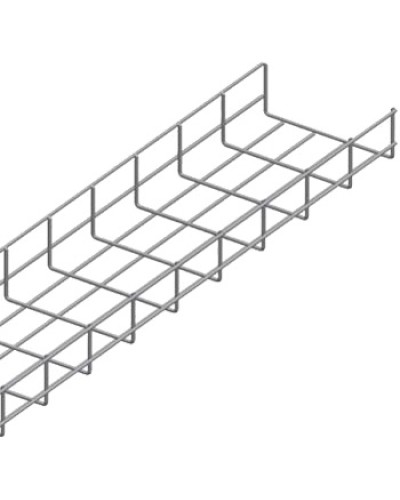 Лоток проволочный 75х200мм, Ф3.8мм, оцинкованный (3 м) LANMASTER LAN-MT75x200-3.8EZ в Домодедово Кабельные лотки Pintop.ru