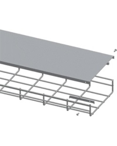 Крышка для лотка шириной 400мм, 1м. LANMASTER LAN-MT-AB400-EZ в Домодедово Аксессуары для лотков Pintop.ru