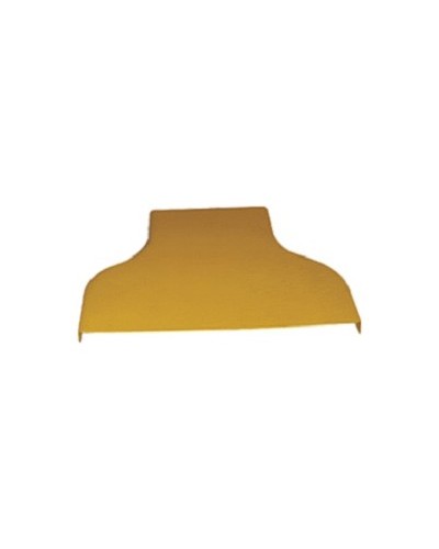 Крышка горизонтального перехода с лотка 240 мм на лоток 120 мм, желтая LANMASTER LAN-OT240-RD120C в Домодедово Аксессуары для кабель-канала Pintop.ru