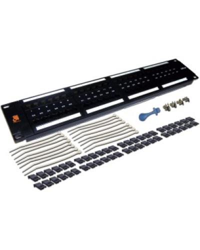 Патч-панель 48 портов, UTP, кат.5E, 2U LANMASTER LAN-PPL48U5E в Домодедово Патч панель Pintop.ru