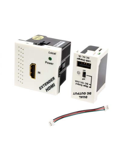 Конвертор RJ45-HDMI LANMASTER LAN-SIP-23HDMI/TX-WH в Домодедово Медиаконвертеры Pintop.ru