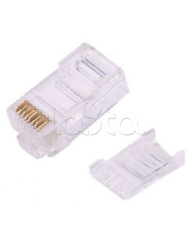 Штекер RJ45 (8P8C) CAT6 со вставкой LAZSO APJ15 в Домодедово Коннекторы Pintop.ru